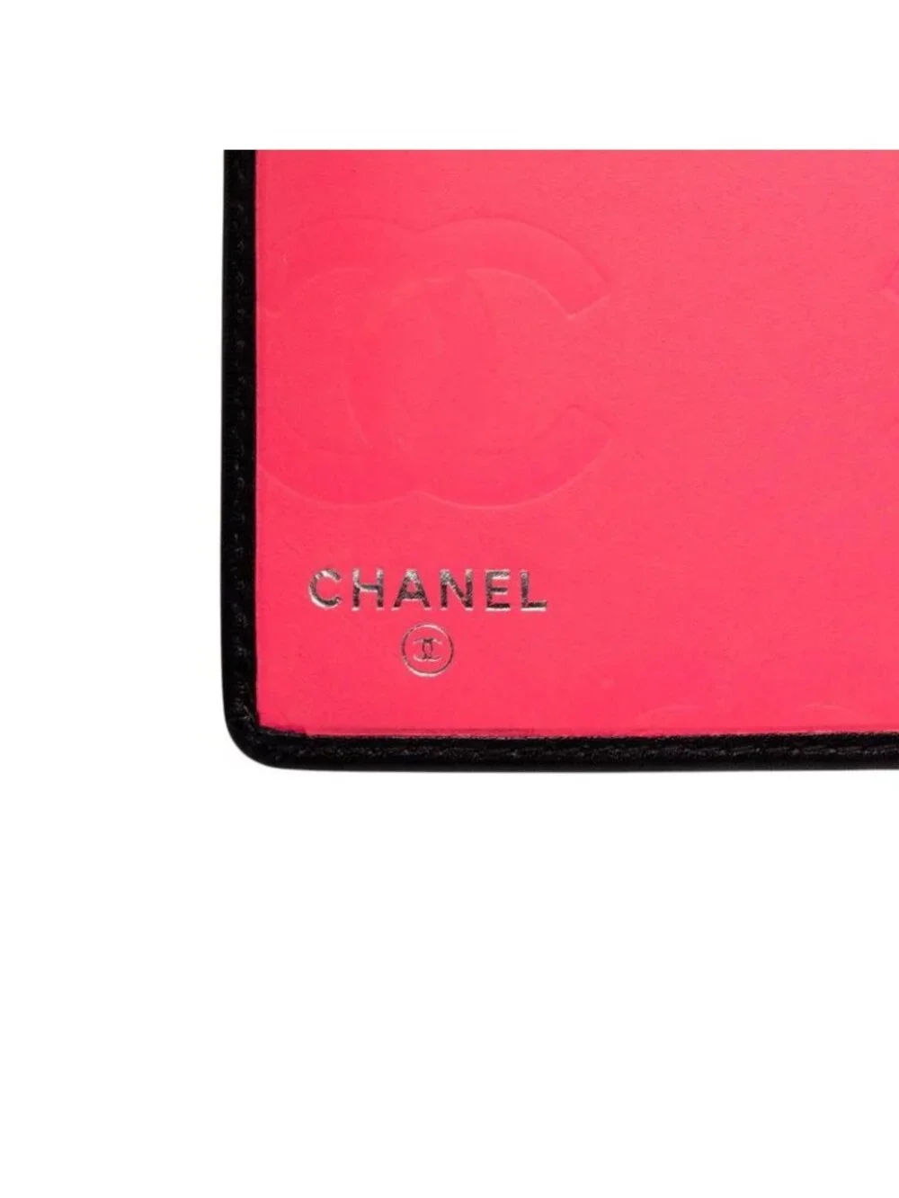 Chanel Cambon Line CC Logo Wallet Black Leather